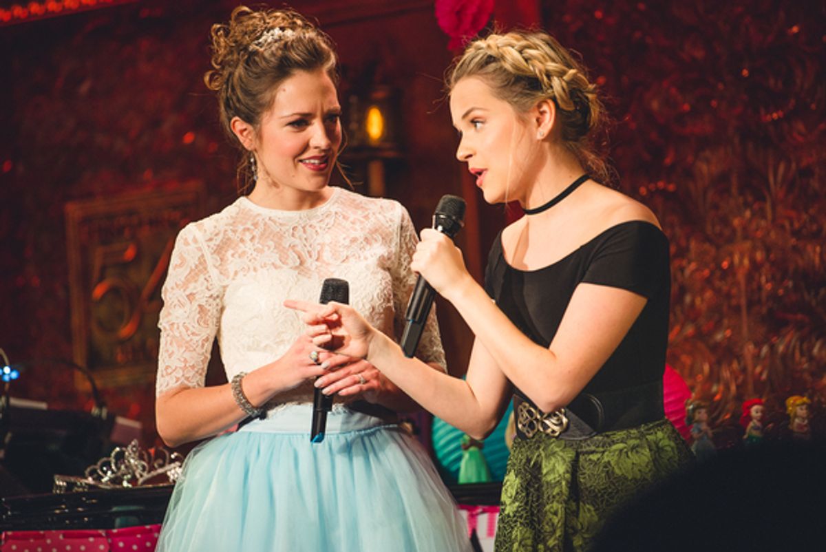 Laura Osnes and Stephanie Styles at 