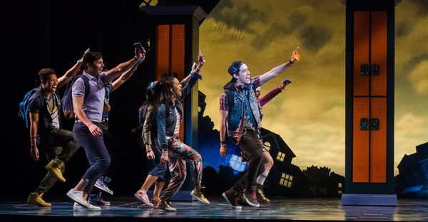 Cast members in La Jolla Playhouseâ€™s production of Disneyâ€™s Freaky Frid Photo