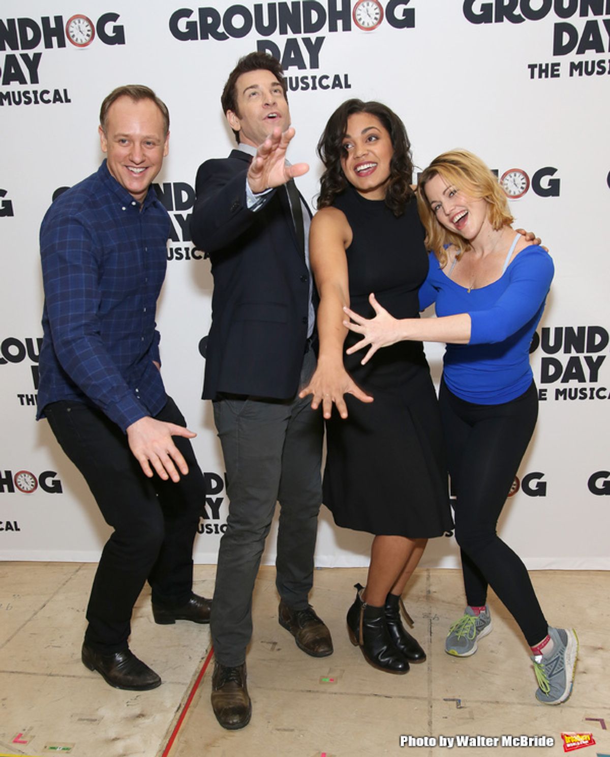 John Sanders, Andy Karl, Barrett Doss and Rebecca Faulkenberry  at 