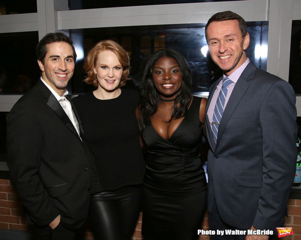 Matthew Scott, Kate Baldwin, Joaquina Kalukango and Andrew Lippa at 