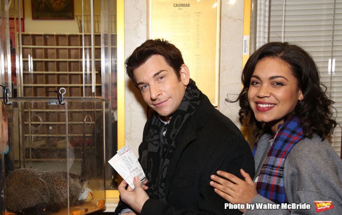 Andy Karl and Barrett Doss at 