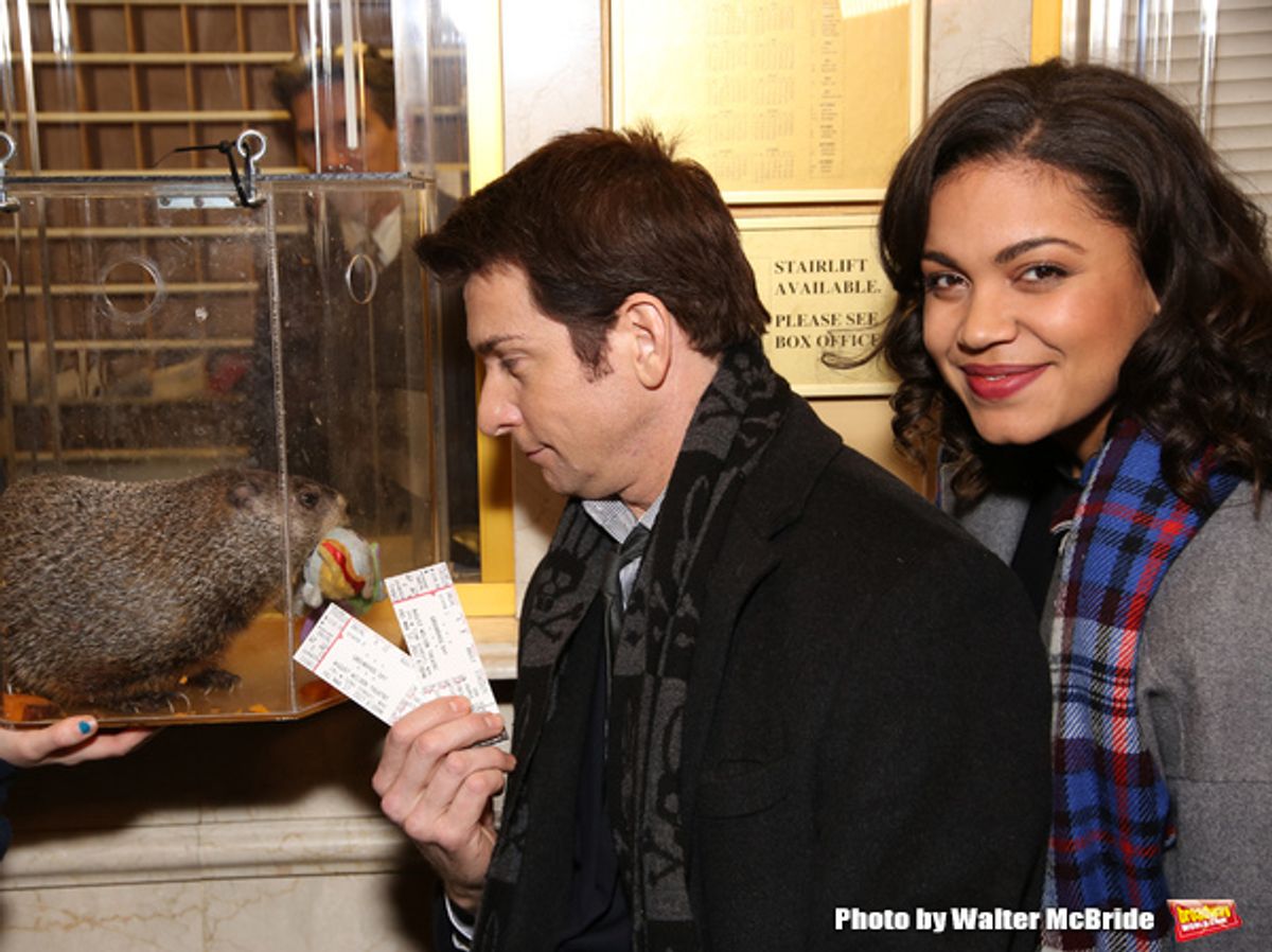 Andy Karl and Barrett Doss  at 