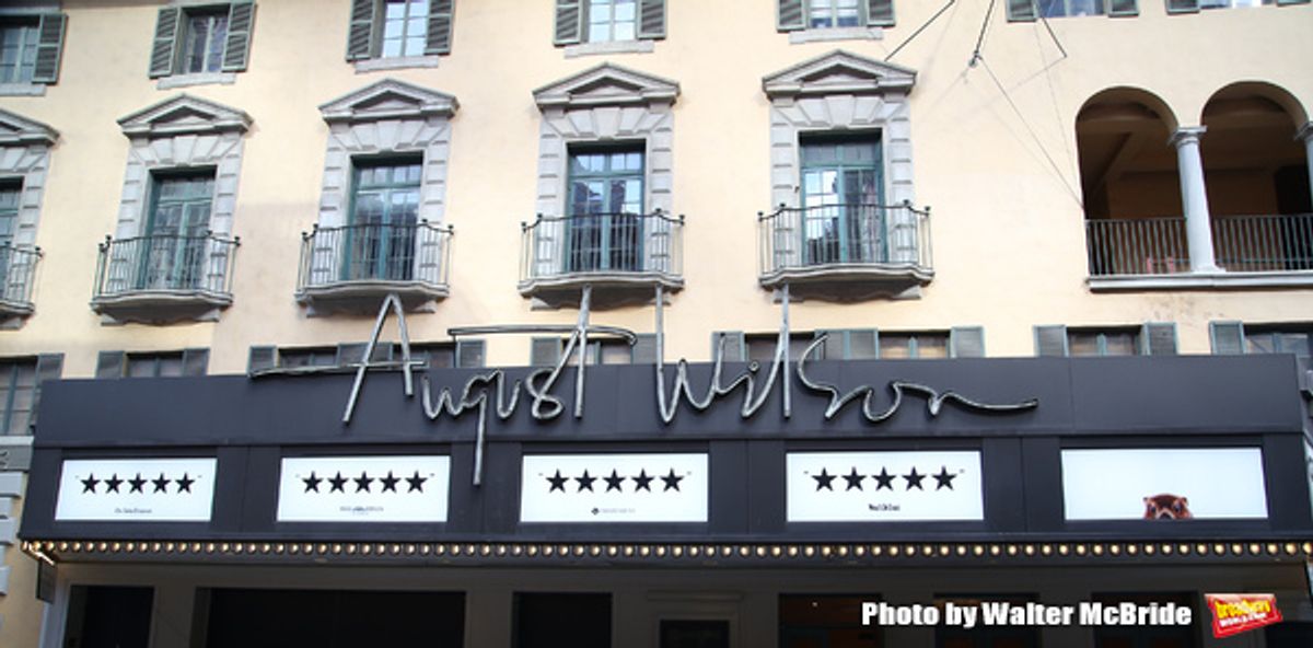 Theatre Marquee for 'Groundhog Day'' during the opening day box office at The August Wilson Theatre on February 2, 2017 in New York City.
 at 