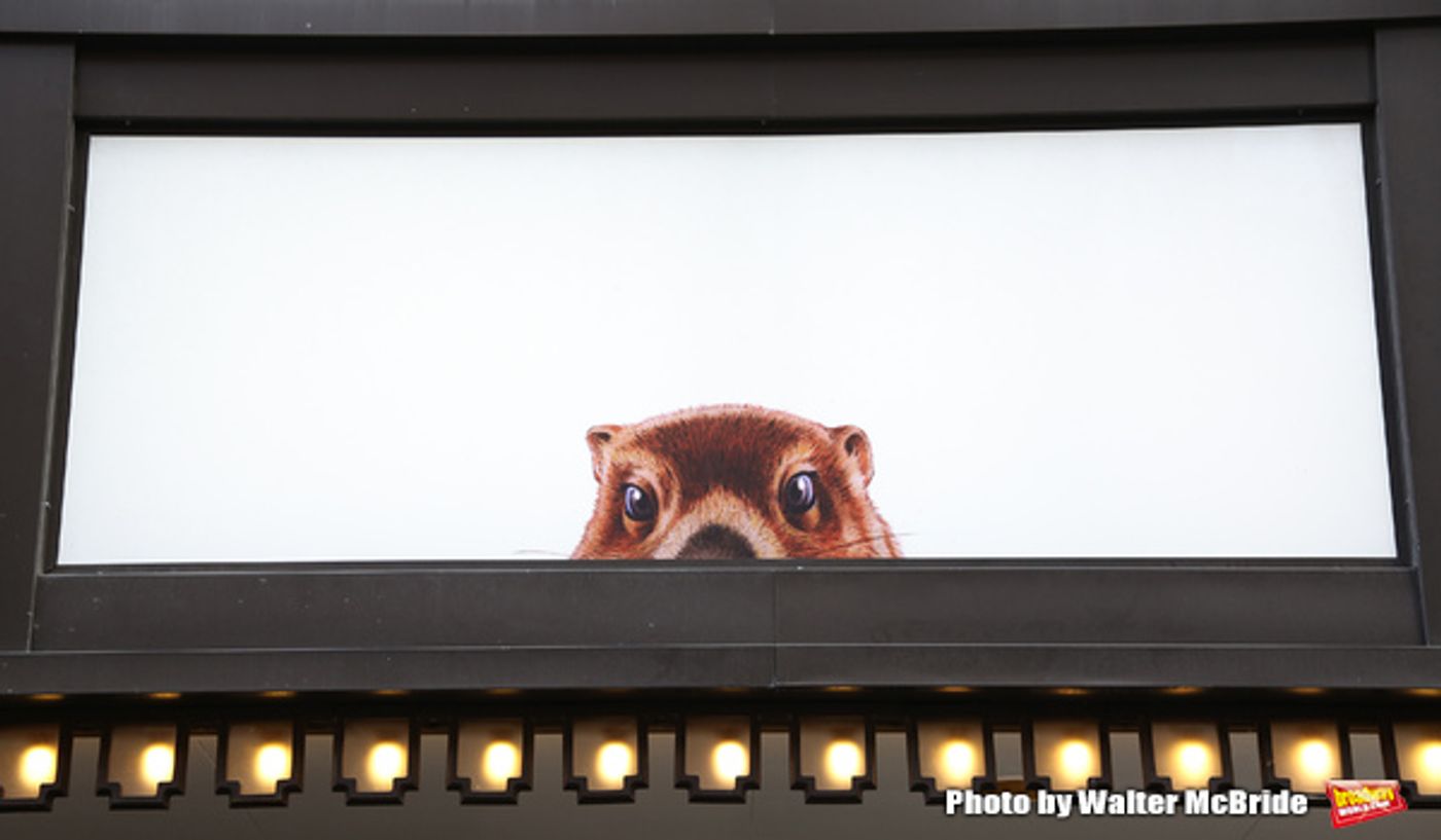 Photo Coverage: Staten Island Chuck Helps Andy Karl & GROUNDHOG DAY Company Open the Box Office!  Image