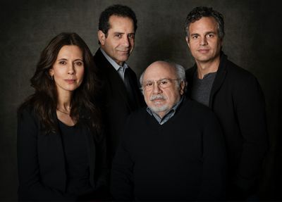 Mark Ruffalo, Tony Shalhoub, Jessica Hecht and Danny DeVito Photo