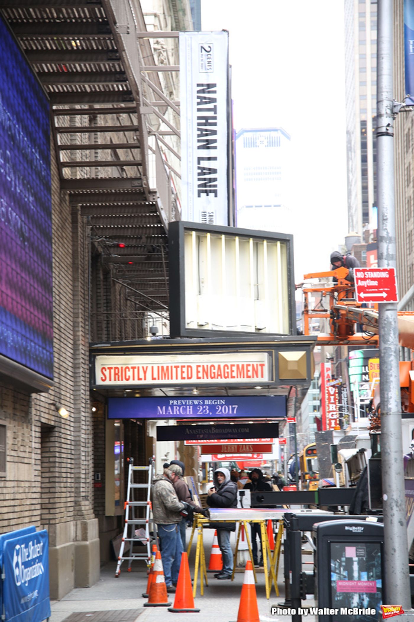 Up on the Marquee: ANASTASIA Gets Installed!  Image