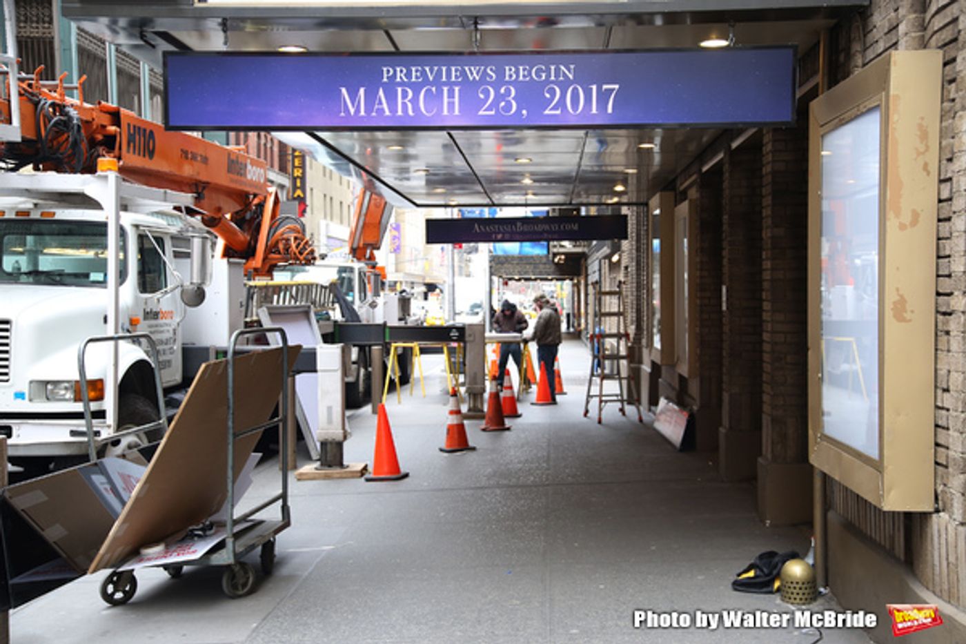 Up on the Marquee: ANASTASIA Gets Installed!  Image