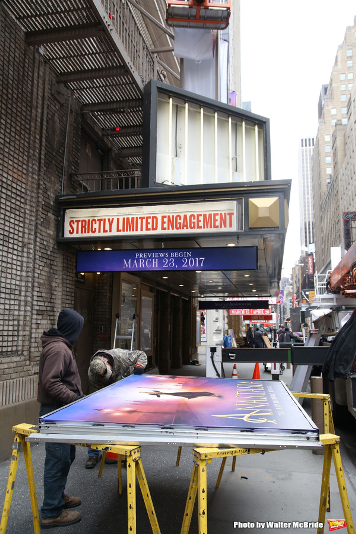 Up on the Marquee: ANASTASIA Gets Installed!  Image