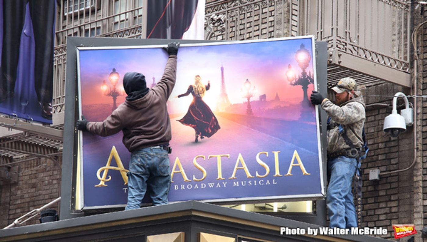 Up on the Marquee: ANASTASIA Gets Installed!  Image