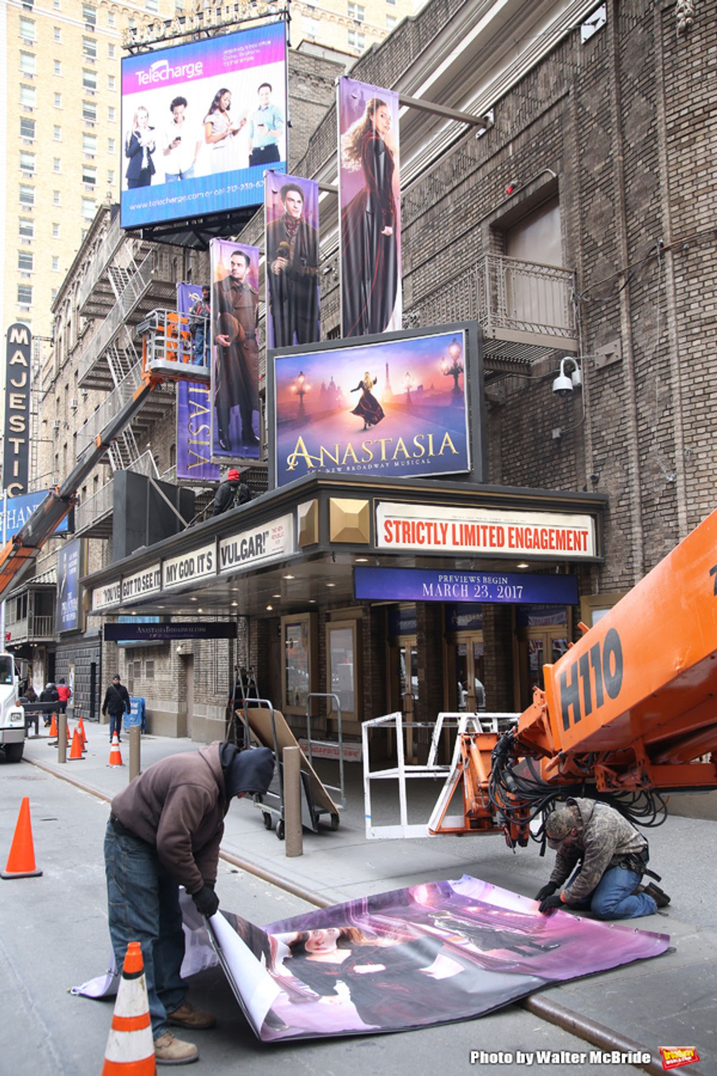 Up on the Marquee: ANASTASIA Gets Installed!  Image