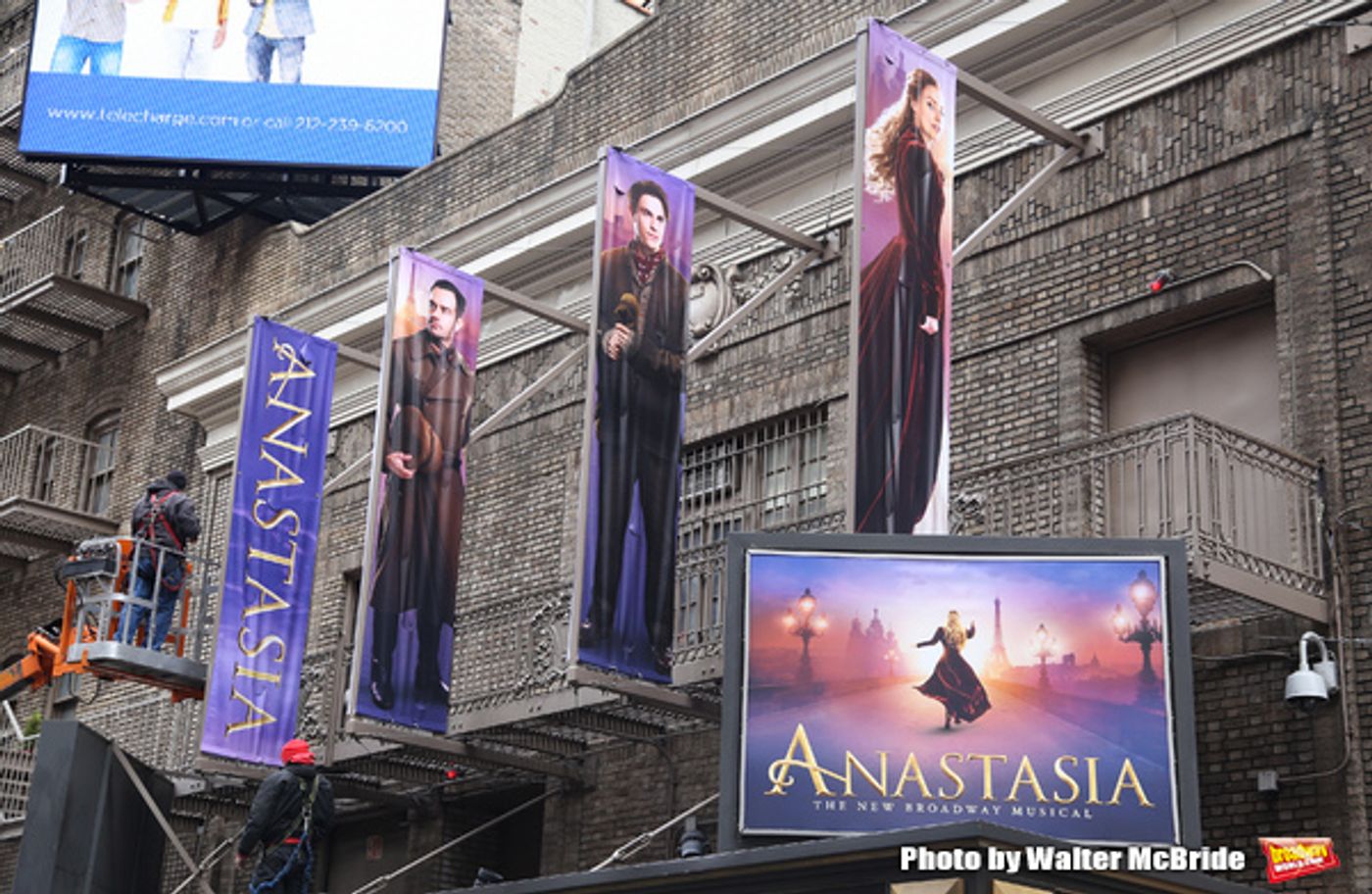 Up on the Marquee: ANASTASIA Gets Installed!  Image