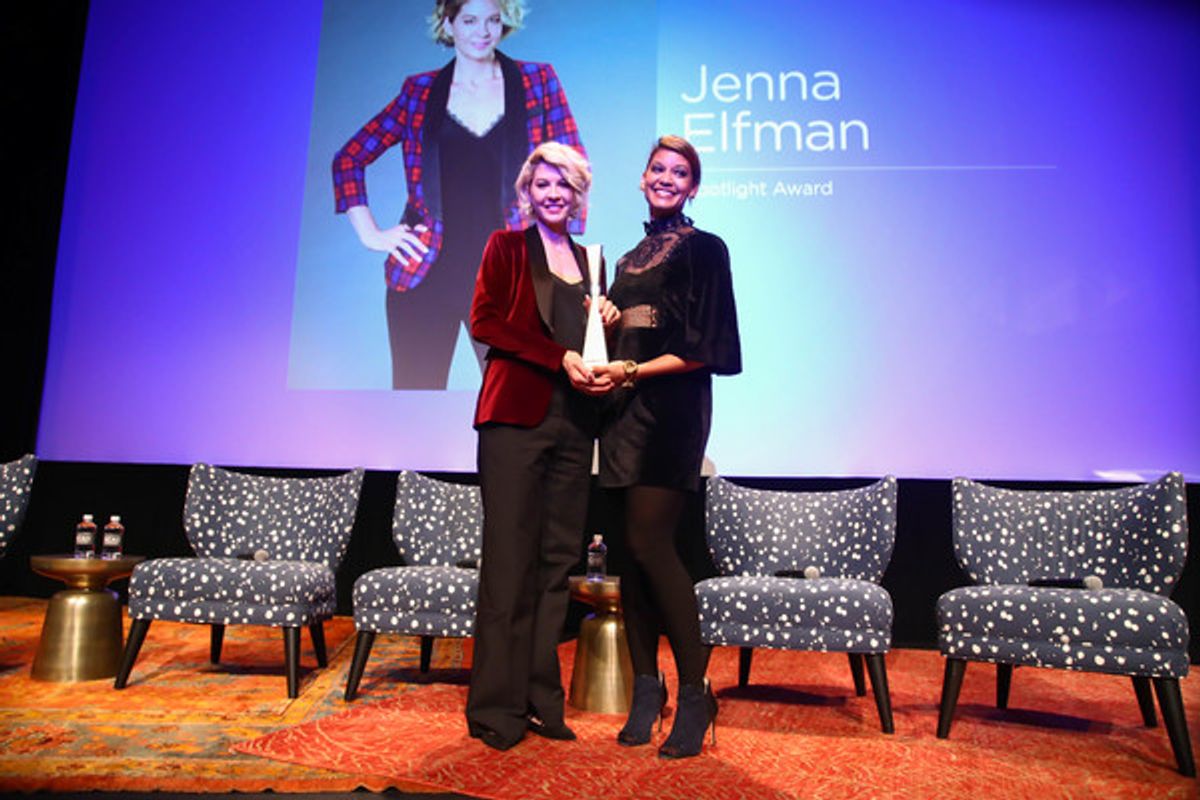 Audra Price-Pittman and Jenna Elfman at 