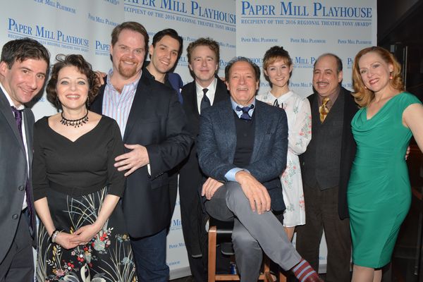 Don Stephenson and Ken Ludwig with the cast-David Josefsberg, Judy Bazer, John Treacy Photo