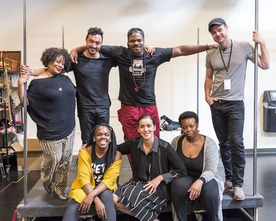 (top row) cast members Carla Renata, Wade Allain-Marcus, Marcus Henderson and Mark Ju Photo