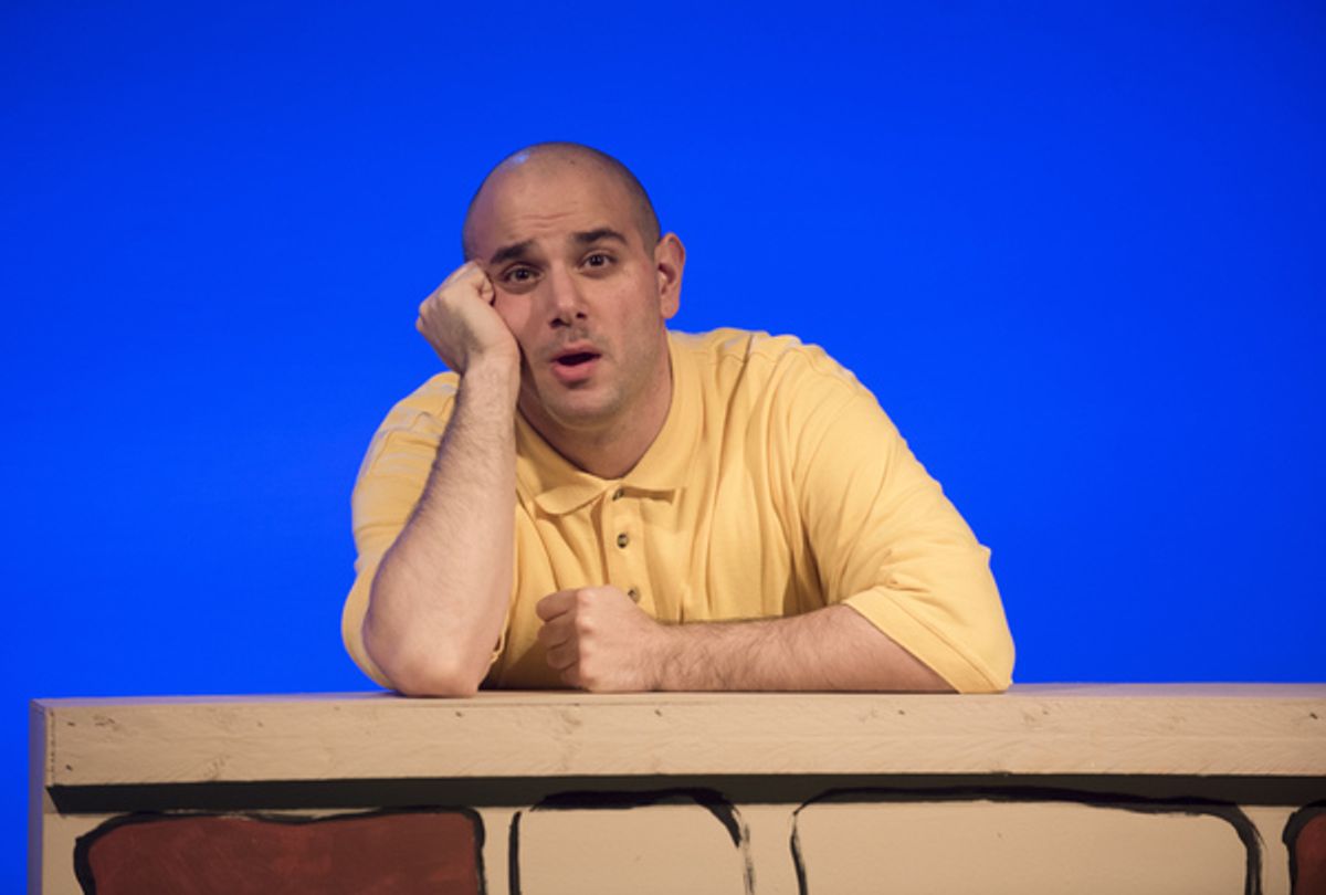 Mikey LoBalsamo in Mile Square Theatreâ€™s production of â€"Youâ€™re a Good Man, Charlie Brown.â€ at 