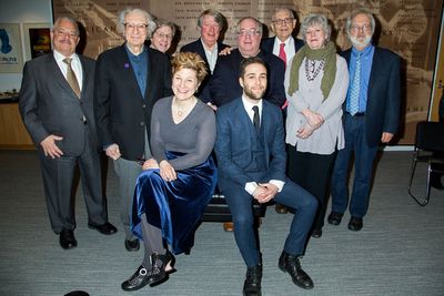 Elliot Brown, Sheldon Harnick, Maury Yeston, Lisa Kron, Andre Bishop, Richard Terrano Photo