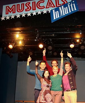 Karl Josef Co, Meghan Picerno, Michael Halling, Rachel De Benedet, Brian Charles Rooney @ BroadwayWorld Karl Josef Co, Meghan Picerno, Michael Halling, Rachel De Benedet, Brian Charles Roon Photo