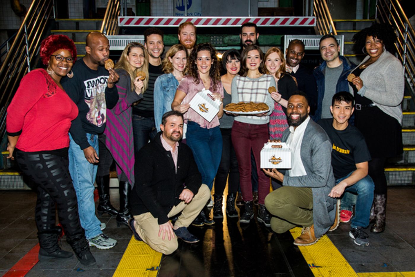 Photo Coverage: IN TRANSIT Company Celebrates 100 Performances!  Image