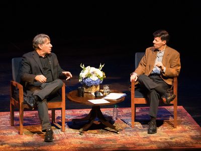 Stephen Schwartz with Michael A. Kerker Photo