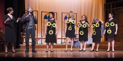 Michelle Kettlety as Chris, Sean Leser as Liam, Dawn Maselli as Annie, Rachel West-Ba Photo