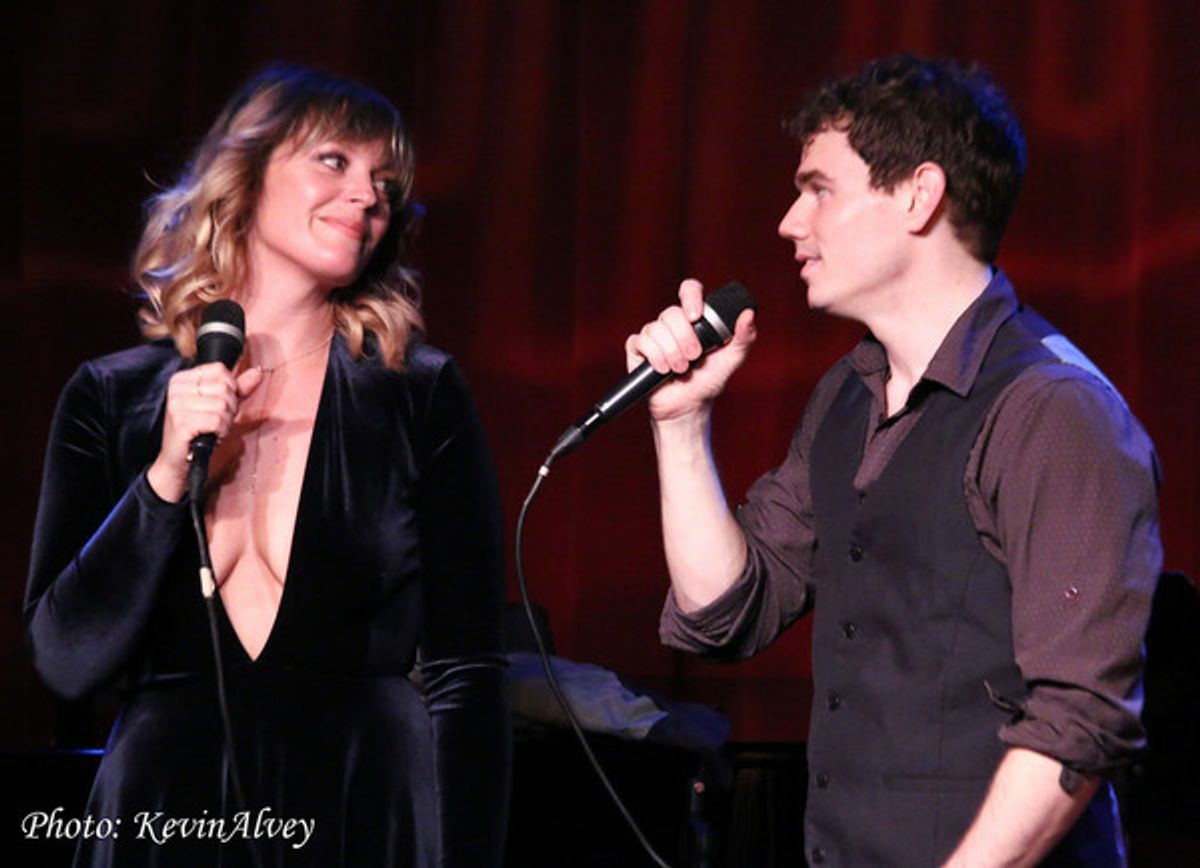 Elizabeth Stanley and Jay Armstrong Johnson at 