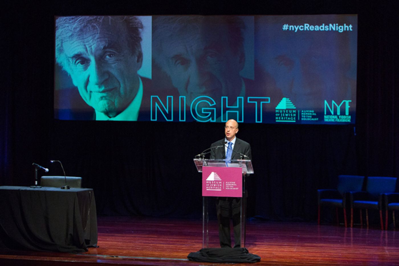Photo Flash: Tovah Feldshuh, Sheldon Harnick, Jessica Hecht, David Hyde Pierce and More Take Part in Reading of Elie Wiesel's NIGHT  Image