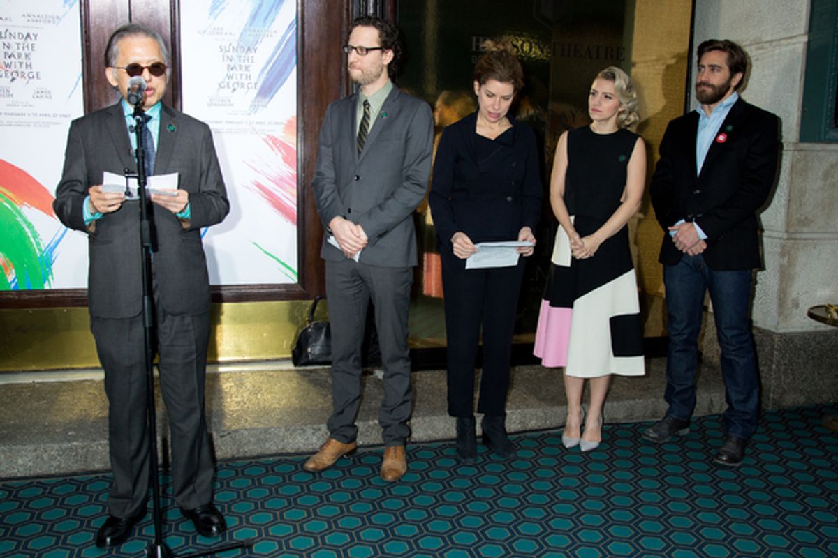 Kwek Leng Beng, Eric Paris, Julie Menin, Annaleigh Ashford, Jake Gyllenhaal at 