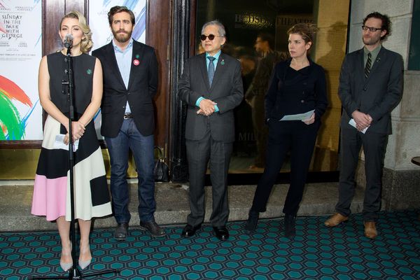 Annaleigh Ashford, Jake Gyllenhaal, Kwek Leng Beng, Julie Menin, Eric Paris Photo