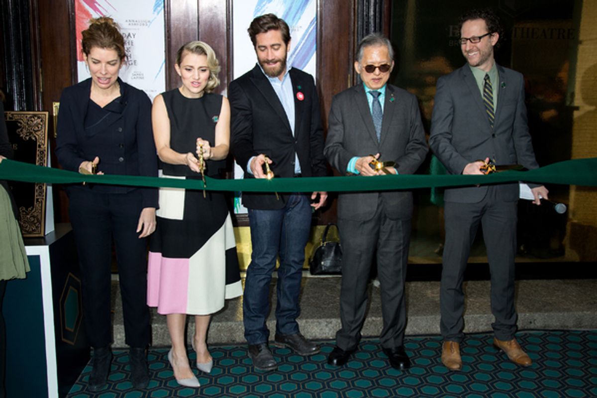 Julie Menin, Annaleigh Ashford, Jake Gyllenhaal, Kwek Leng Beng, Eric Paris at 