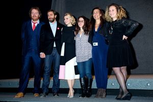 Jake Gyllenhaal, Annaleigh Ashford, Sarna Lapine, Jeanine Tesori Photo