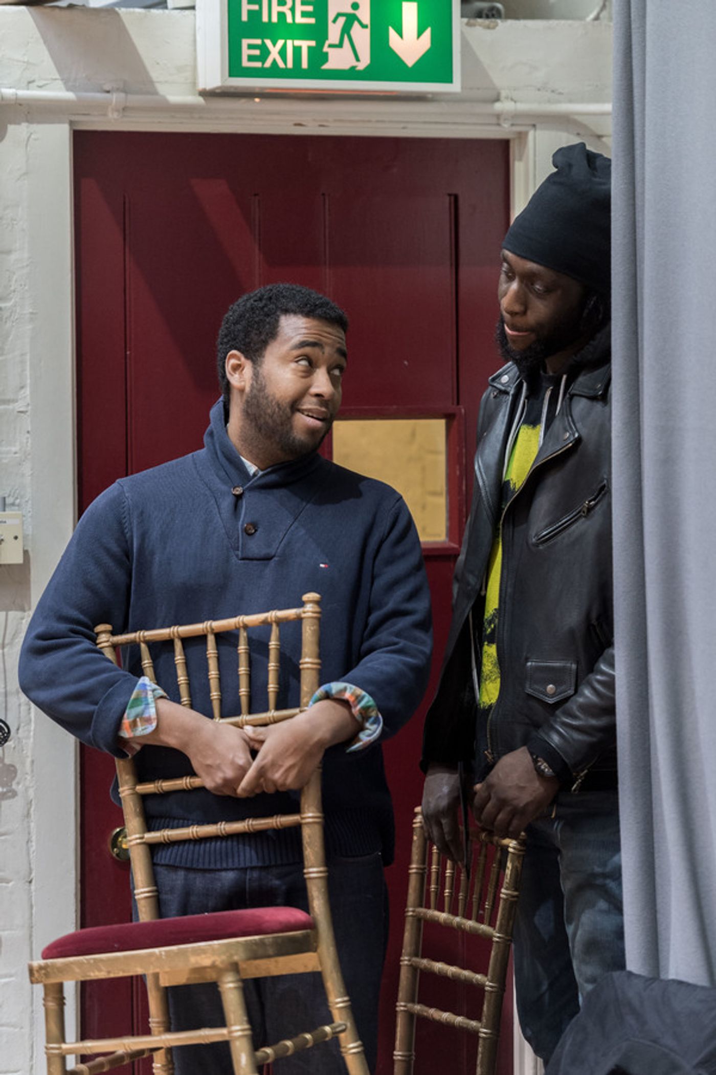 Photo Flash: Daniel Radcliffe, Joshua McGuire and More in Rehearsal for ROSENCRANTZ AND GUILDENSTERN ARE DEAD at the Old Vic  Image