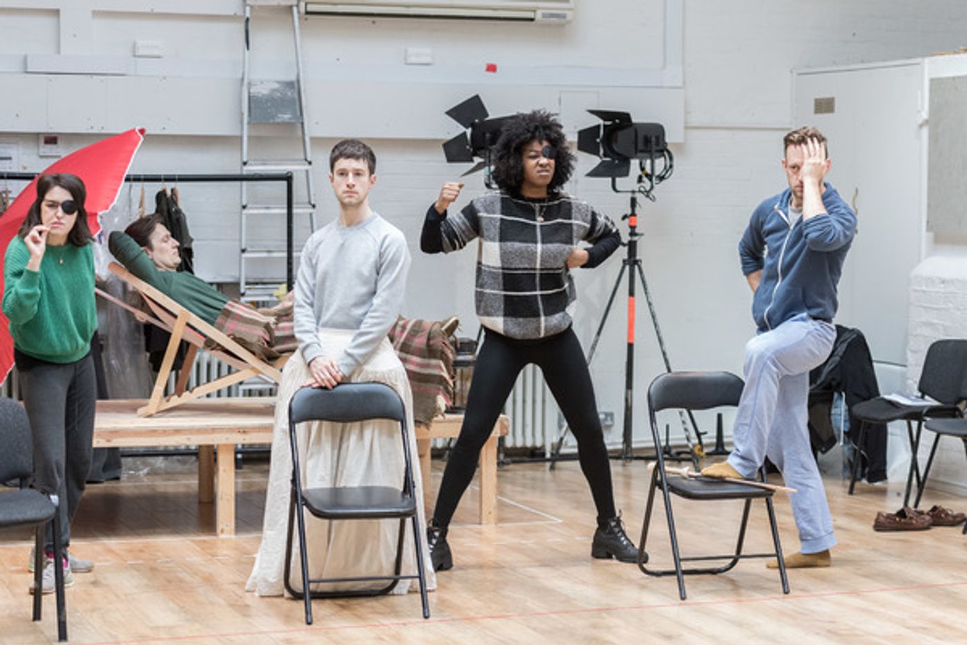 Photo Flash: Daniel Radcliffe, Joshua McGuire and More in Rehearsal for ROSENCRANTZ AND GUILDENSTERN ARE DEAD at the Old Vic  Image