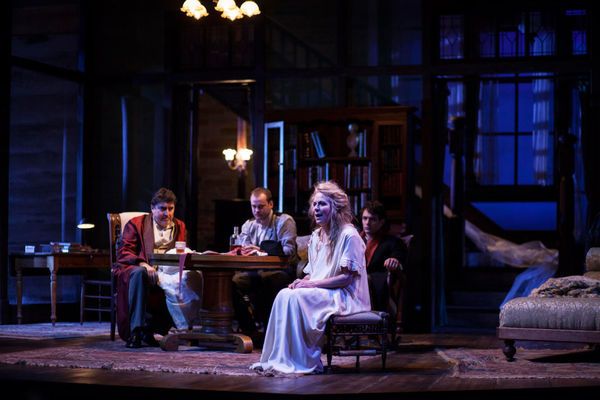Alfred Molina, Stephen Louis Grush, Jane Kaczmarek and Colin Woodell Photo