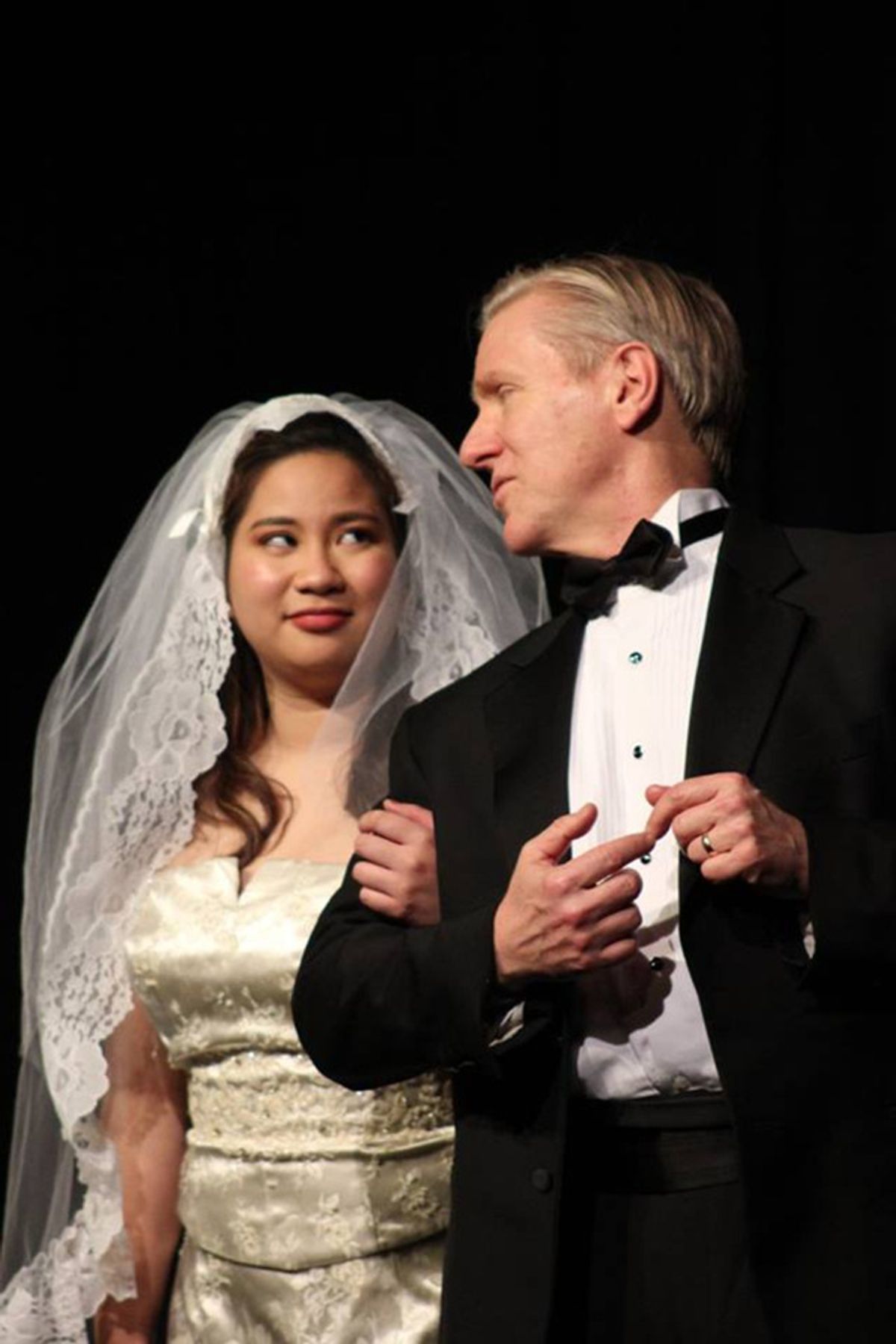 HANDPRINTS by Lauren Hance 

Allison is gettin' hitched! The only thing missing is her father, and if his unyielding search for a tiny handprint fails, she may never make it down the aisle.

l. to r. Michelle DeBelen and Wayne White at 