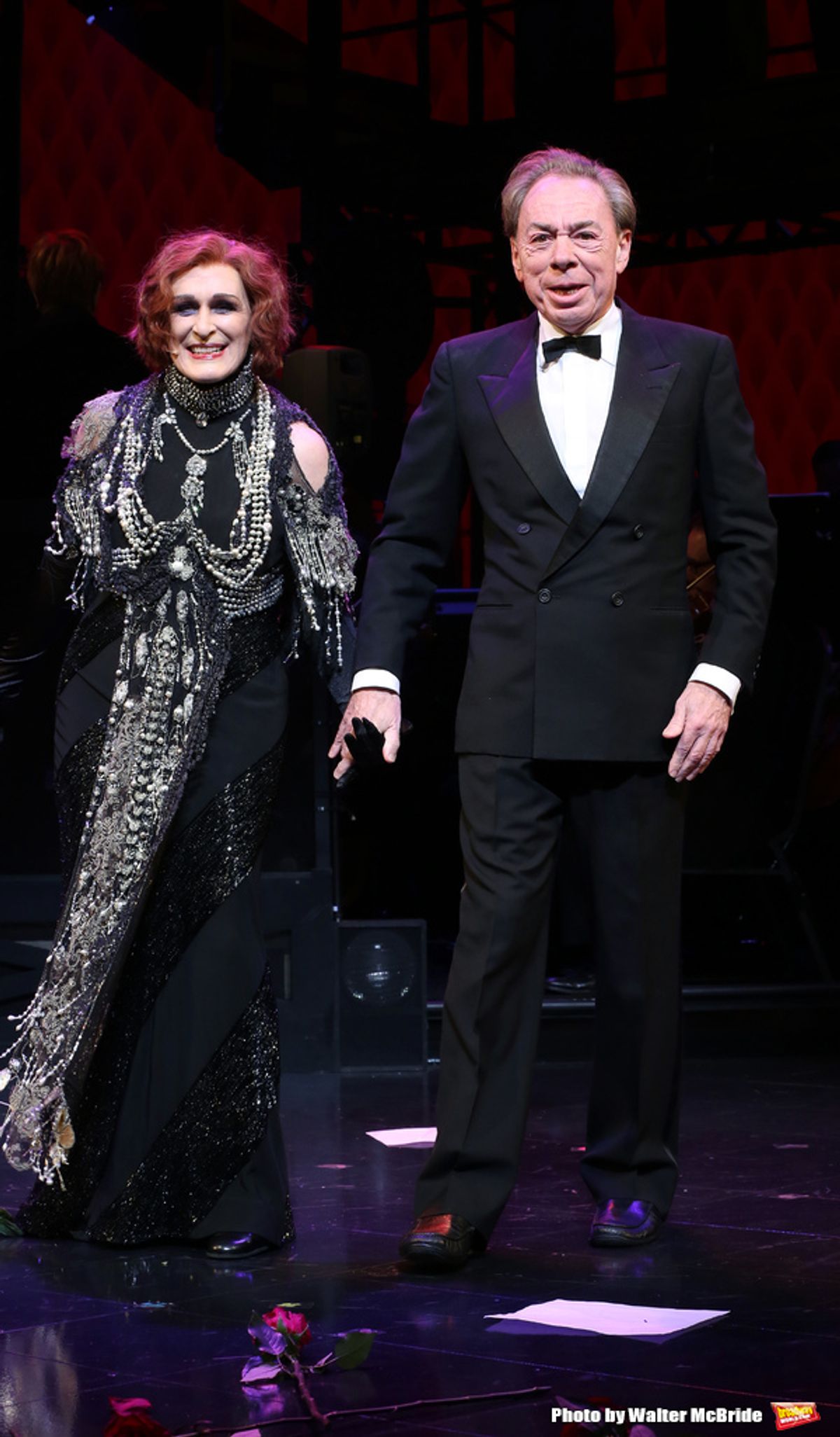 Glenn Close and Andrew Lloyd Webber at 