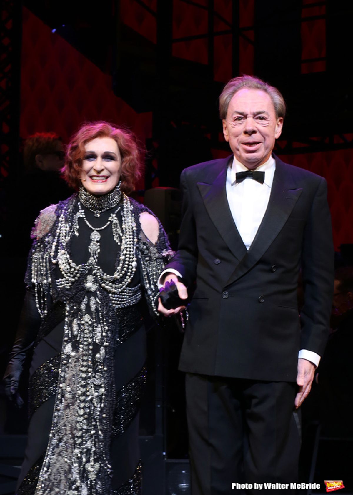 Glenn Close and Andrew Lloyd Webber  at 
