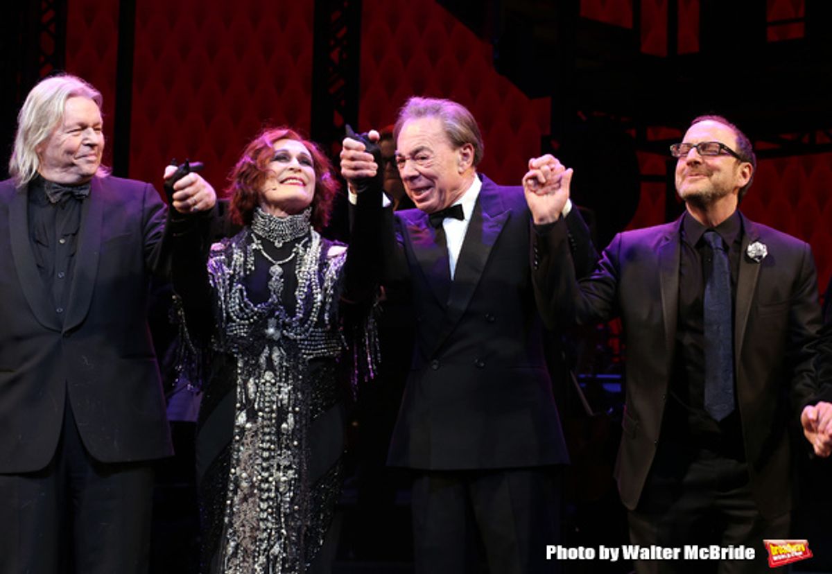 Christopher Hampton, Glenn Close, Andrew Lloyd Webber and Lonny Price  at 
