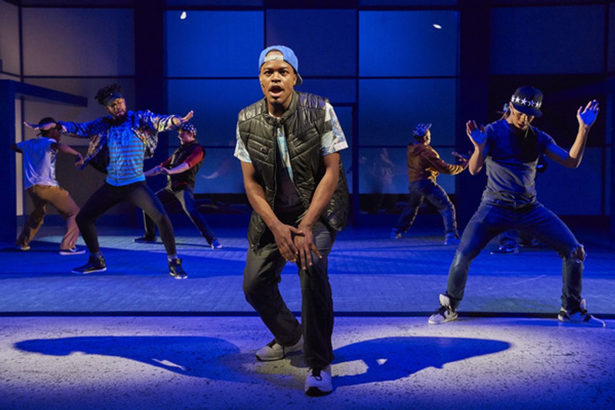 Matthew Harris (center) and cast at 