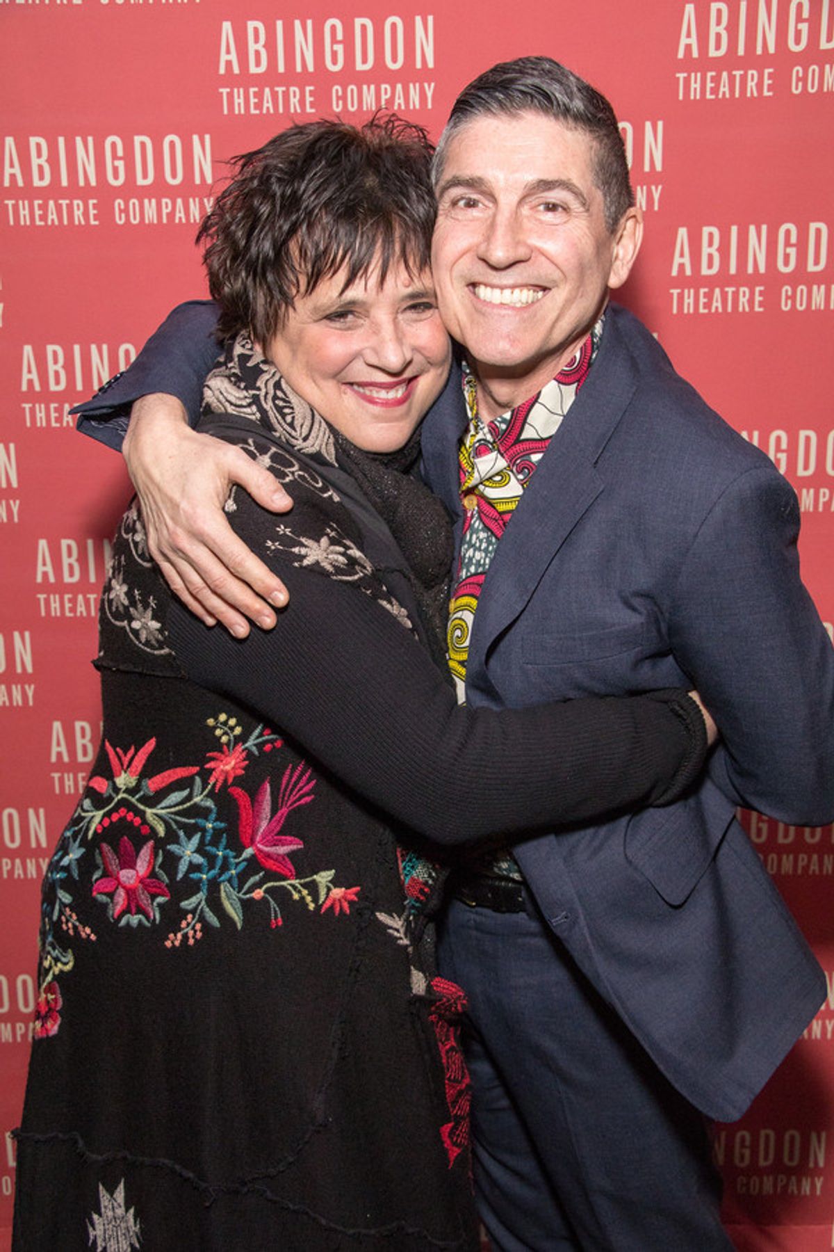 Eve Ensler and James Lecesne at 