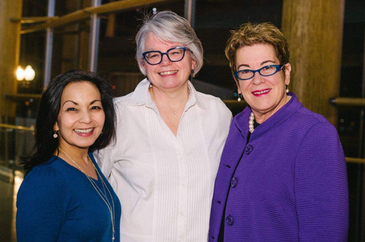 Arena Stage Deputy Artistic Director Seema Sueko, director Jackie Maxwell and Arena Stage Artistic Director Molly Smith  at 