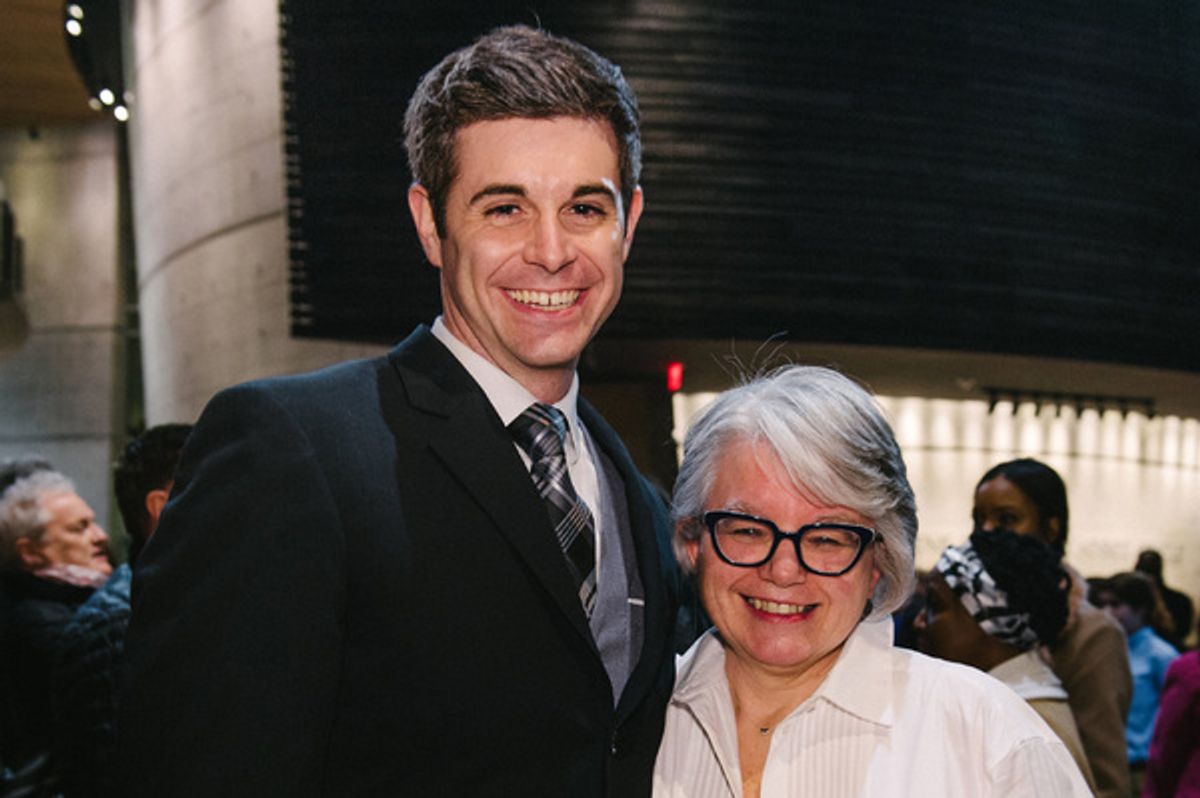 Thomas Keegan (David Farrelly) and director Jackie Maxwell at 