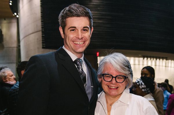 Thomas Keegan (David Farrelly) and director Jackie Maxwell Photo