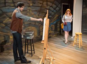 Lee Seymour & Nancy Nagrant in the 25th anniversary revival of Donald Margulies' SIGHT UNSEEN. Photo by Hunter Canning. @ BroadwayWorld Lee Seymour & Nancy Nagrant in the 25th anniversary revival of Donald Margulies' SIGH Photo