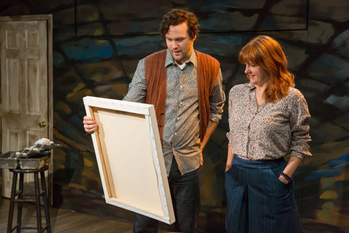 Lee Seymour & Nancy Nagrant in the 25th anniversary revival of Donald Margulies' SIGHT UNSEEN. Photo by Hunter Canning. at 