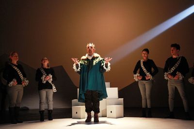 Dennis Vargas as Basilio in Life is A Dream (1635) part of CALDERON'S TWO DREAMS. Pho Photo