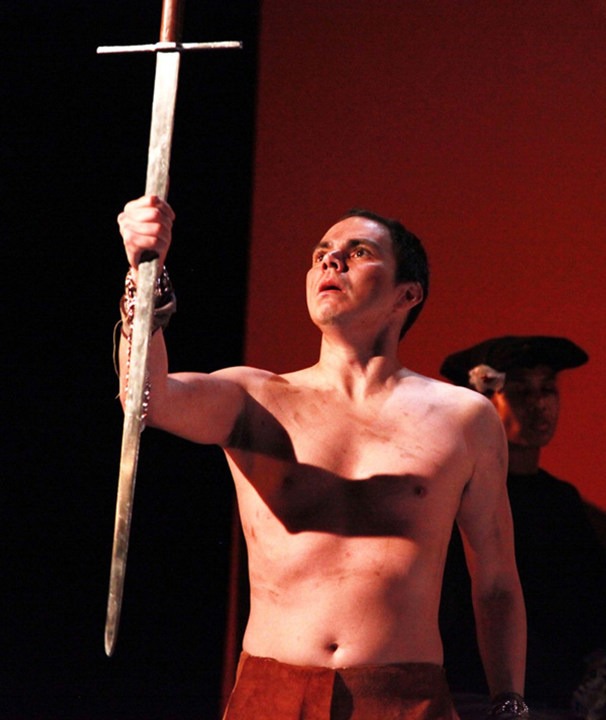 Gilbert Molina as Segusmundo in Life is A Dream (1635) part of CALDERON'S TWO DREAMS. Photo by Theo Cote. at 