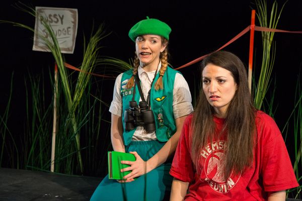 Becca Ballenger and Dominique Salerno in PUSSY SLUDGE, part of Sanctuary at HERE. Pho Photo