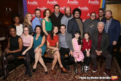 Phillipa Soo and Adam Chanler-Beret with the cast Photo