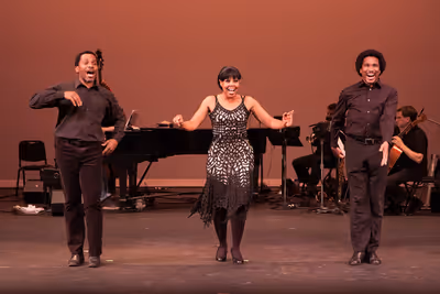 Anthony Manough, Sharon Catherine Brown and Eric B. Anthony Photo