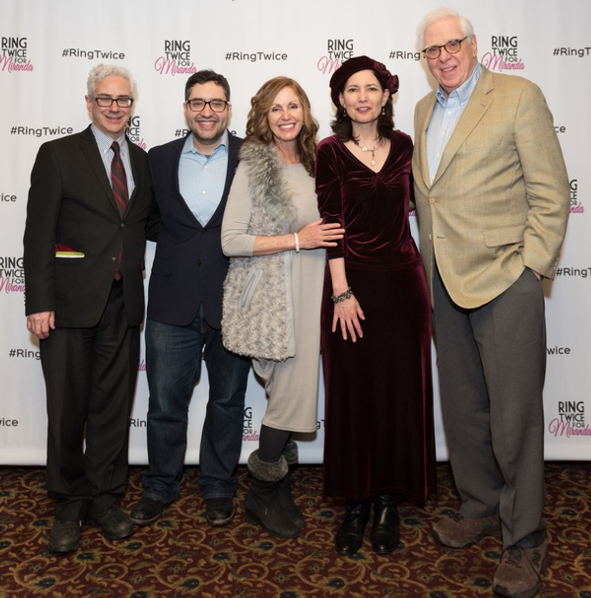 Director Rick Lombardo, Jason Grossman (Executive producer), Petina Cole (producer), M. Kilburg Reedy (Executive Producer), playwright Alan Hruska at 